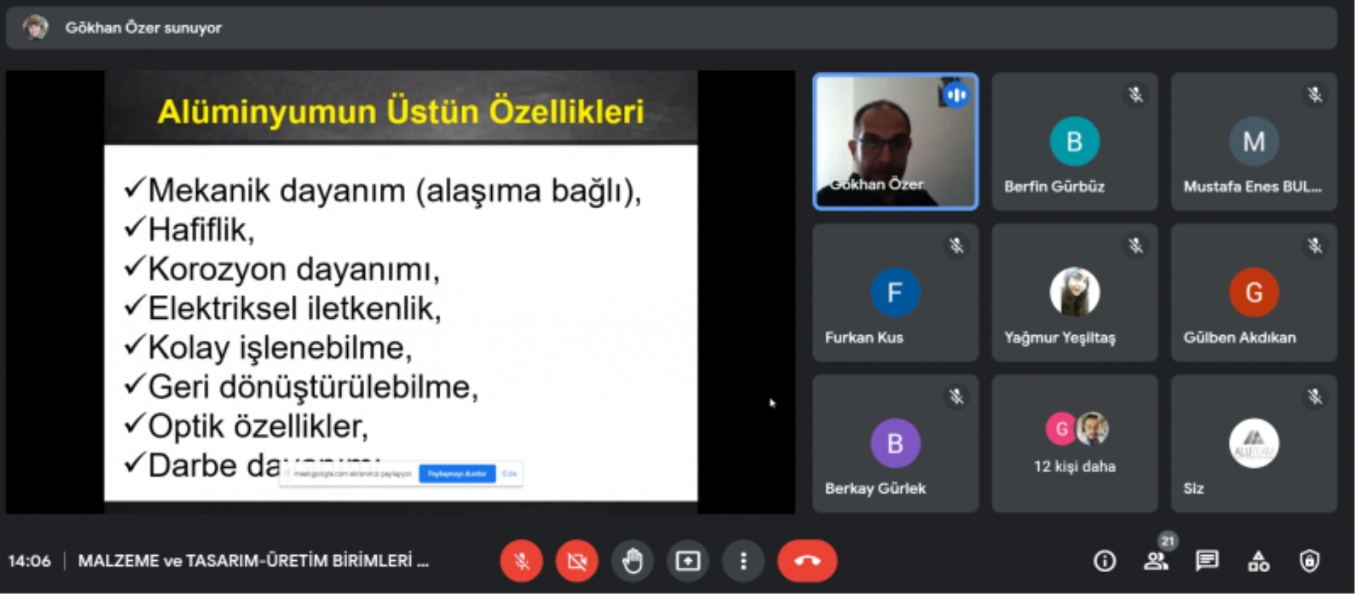 Yaz Staj Eğitim Programı Dönem Kapanışı Gerçekleştirildi