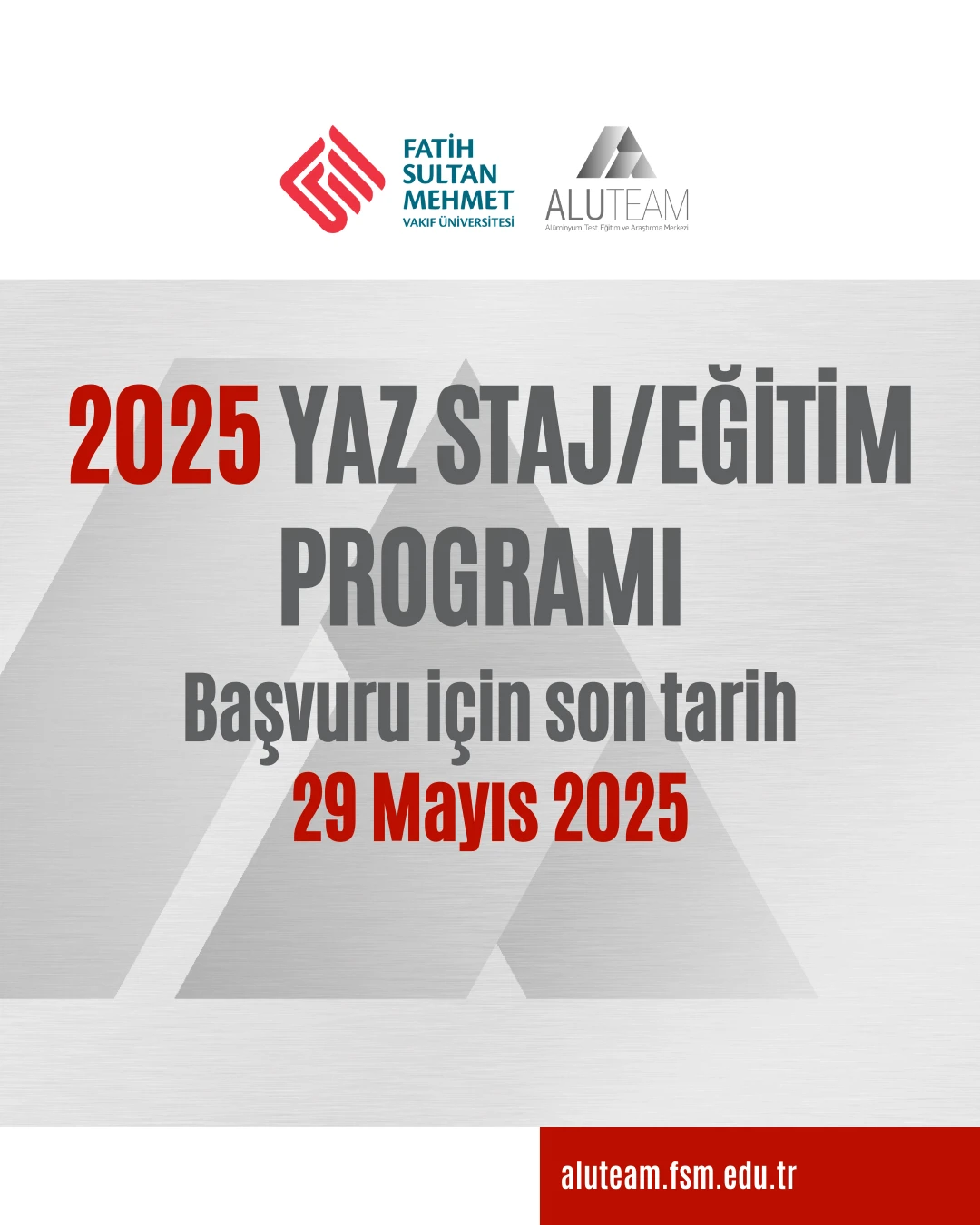 Bu Yaz ALUTEAM’de Geleceğini Şekillendir