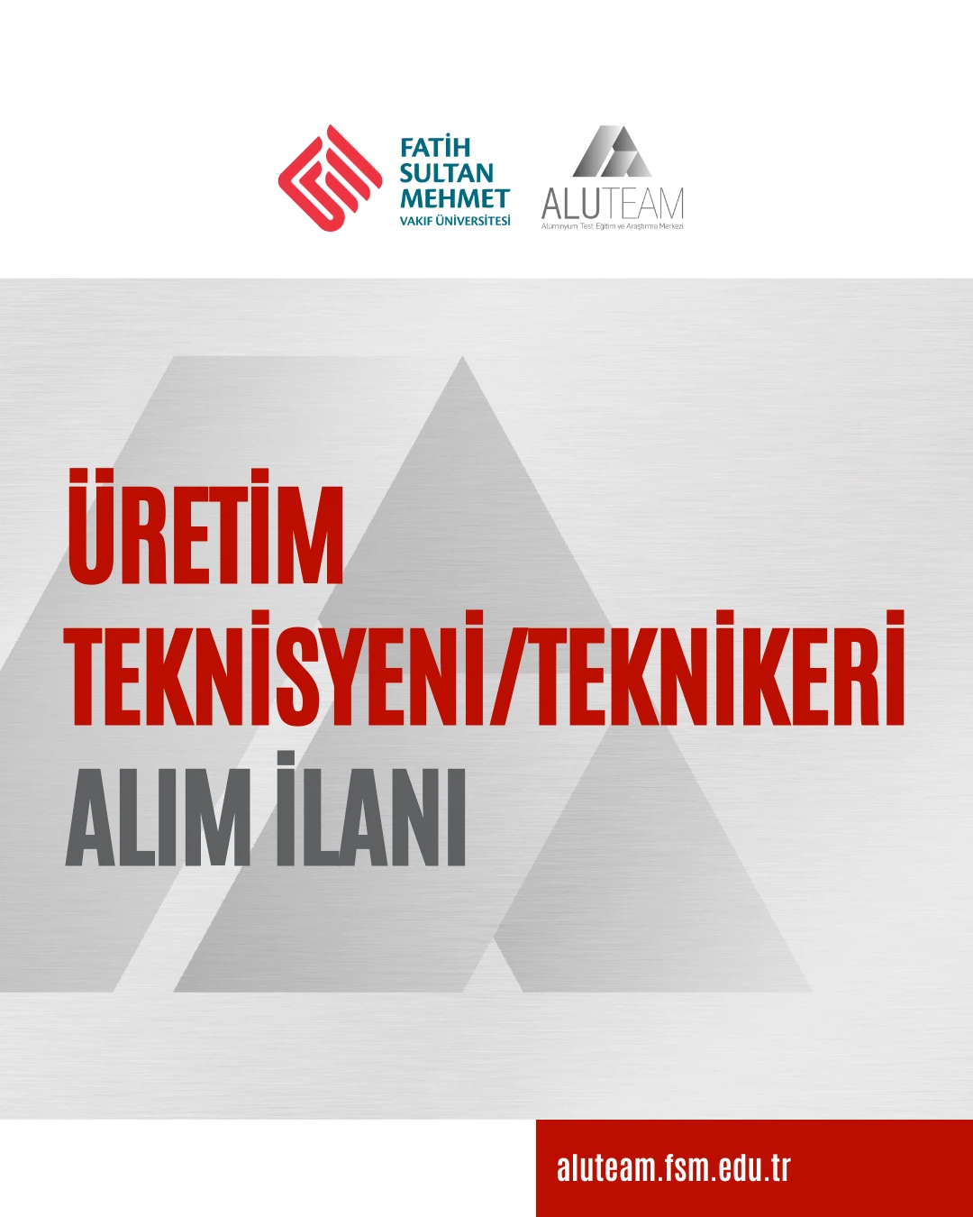 Üretim Teknisyeni/Teknikeri Alım İlanı
