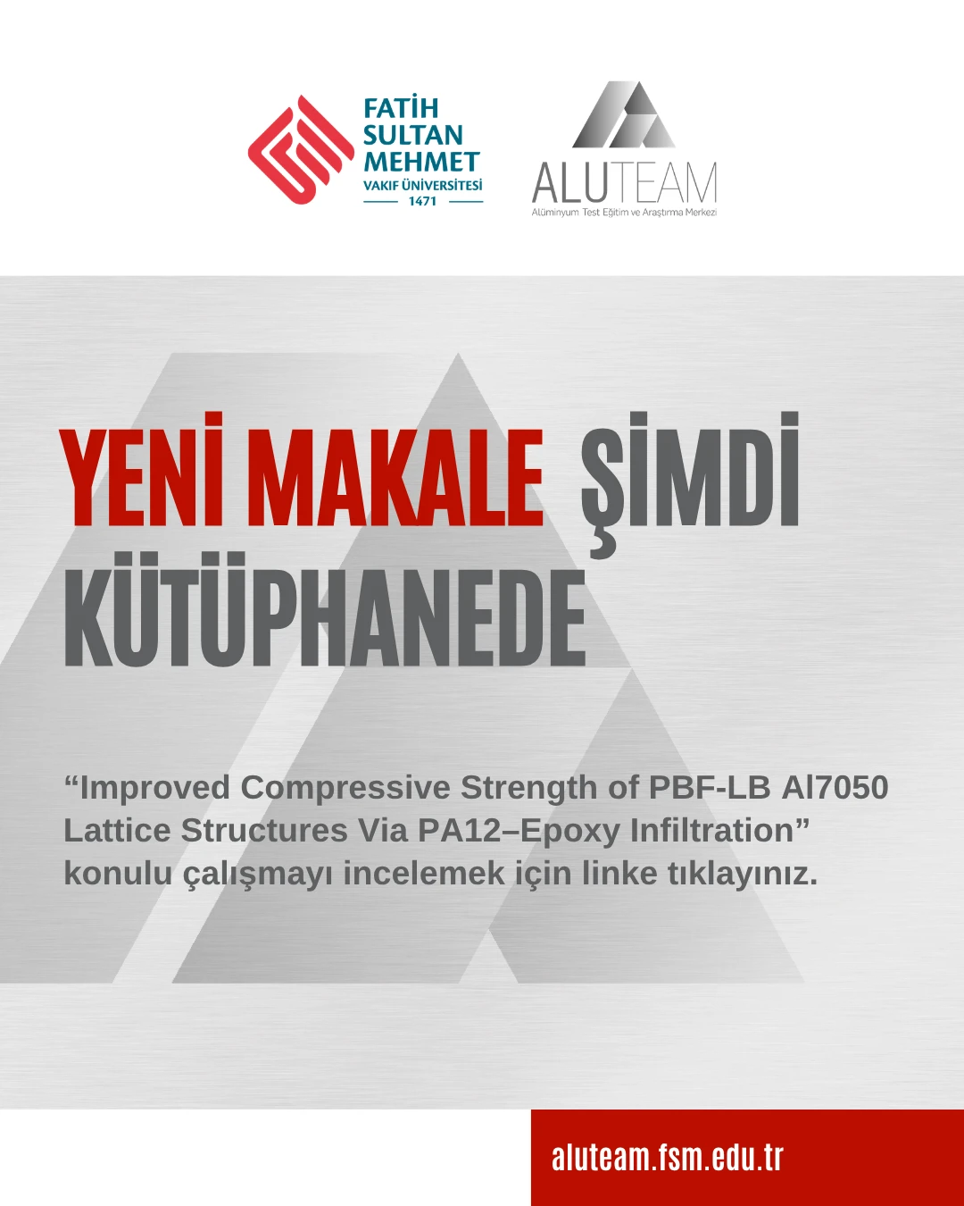 ALUTEAM Araştırmacılarından Uluslararası İş Birliğine Dayalı Yeni Yayın